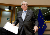 Jean-Claude Juncker hatte nicht allzu viel Zeit übrig, um sich den Fragen zu stellen.
