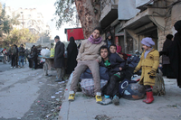 Warten auf sichere Flucht: Eingeschlossene in Aleppo.