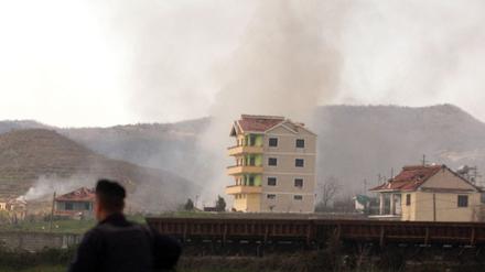 Explosion in Albanien