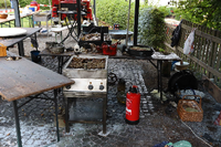 Explosion einer Bratpfanne beim Backesfest in Freudenberg-Alchen.