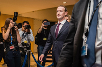Facebook-Chef Mark Zuckerberg im EU-Parlament