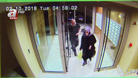 Ein Video-Standbild zeigt Jamal Khashoggi und seine Verlobte Hatice Cengiz wenige Stunden vor seinem Tod.