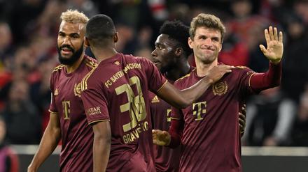 Thomas Müller kann sich bei einem Bayern-Spiel wieder mal freuen. 