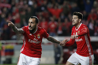 Benficas Stürmer Kostas Mitroglou (links) und Pizzi werden es schwer haben, dem Klub in dieser Saison einen Titel in Europa zu bescheren.