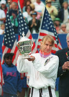 Steffi Graf 1993 bei ihrem US-Open-Sieg.