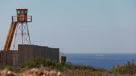 Ein verlassener Posten der libanesischen Armee an der libanesisch-israelischen Grenze.