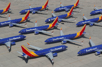 Maschinen vom Typ Boeing 737 Max der Southwest Airline