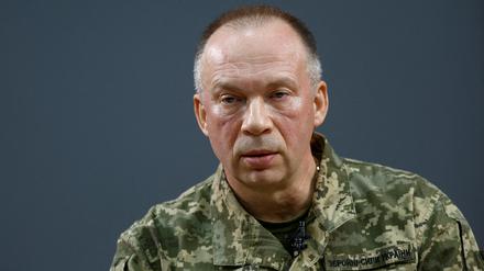 Generaloberst Oleksandr Syrskyi, Befehlshaber der ukrainischen Bodentruppen in der Region Charkiw, Ukraine, am 12. Januar 2024.