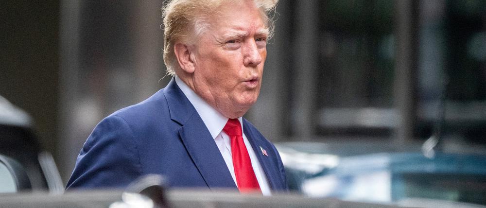 Donald Trump nach der Razzia in seinem Anwesen in Mar-a-Lago.