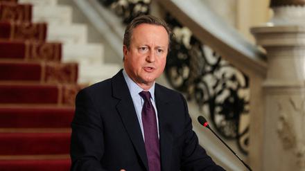 Der britische Außenminister David Cameron erwägt die Anerkennung eines palästinensischen Staates. 