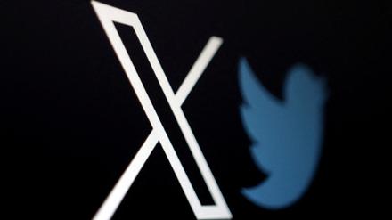 Das Logo von „X“, früher „Twitter“