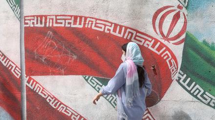Eine iranische Frau in Tehran. 