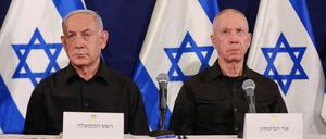 Kriegsverbrecher? Premier Netanjahu und Verteidigungsminister Galant.