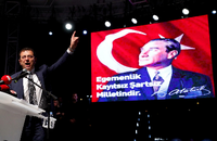 Der Kandidat der Mitte-Links-Partei CHP, Ekrem Imamoglu, hatte die Wahl in Istanbul nur knapp gewonnen.
