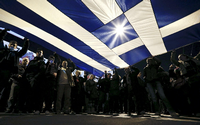 Immer wieder demonstrieren Griechen wie hier in Athen gegen die Sparpolitik der Regierung.