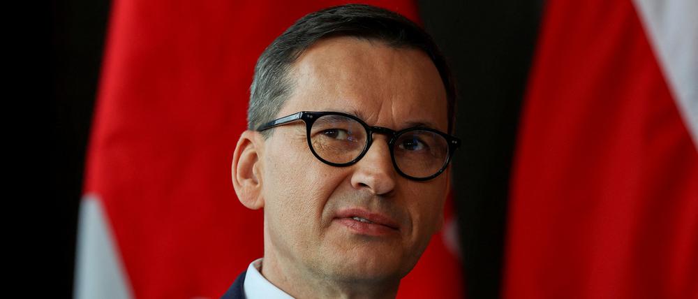 Polens Ministerpräsident Mateusz Morawiecki zeigt sich besorgt über die Bewegungen der Wagner-Söldner.