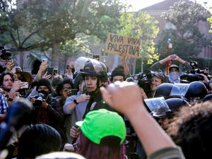 Propalästinensische Proteste an der University of Southern California in Los Angeles. 