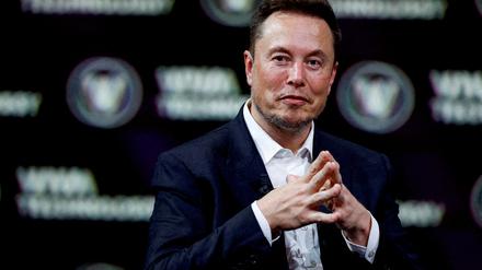 Elon Musk am 16. Juni 2023 auf einer Konferenz.
