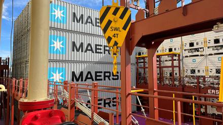Container der Reederei Maersk.