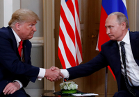 US-Präsident Trump und der russische Präsident Putin beim Treffen in Helsinki