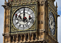 Auch der Big Ben muss gestellt werden: Zwei Wochen lang schlug die Uhr im Parlament von London zu früh.