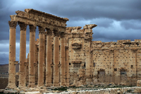 Teile des antiken Baal Tempels in Palmyra.