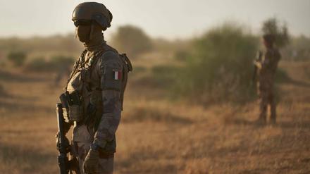 Französische Soldaten in der Sahel-Zone in Burkina Faso.