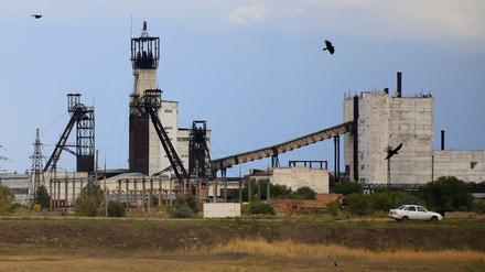 Die kasachische Mine ArcelorMittal geriet in Brand.