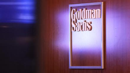 Goldman Sachs Logo in New York City.