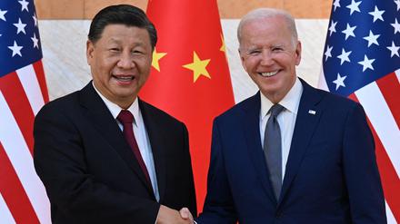 Biden und Jinping am Rande des G20-Gipfels auf Bali 2022.