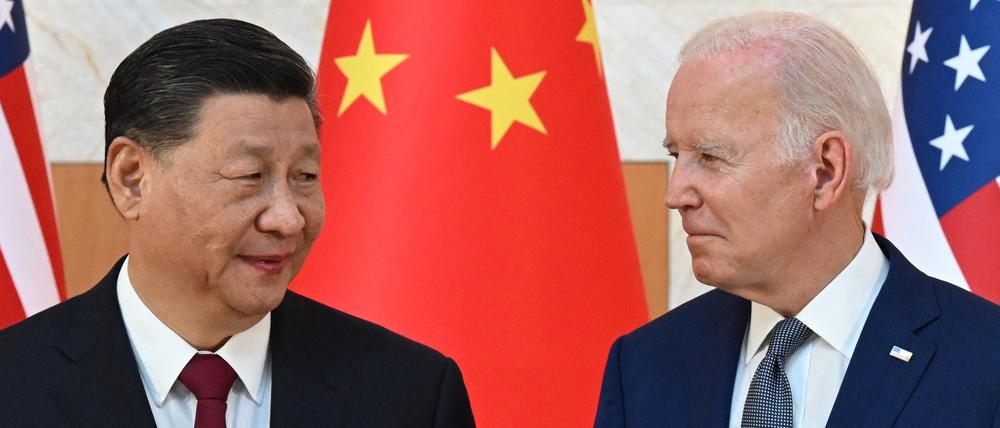 Wollen sich am Mittwoch in San Francisco treffen: Chinas Partei- und Staatschef Xi Jinping und US-Präsident Joe Biden.