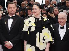 „Killers of the Flower Moon“ in Cannes : Großer Empfang für Martin Scorsese und Leonardo diCaprio