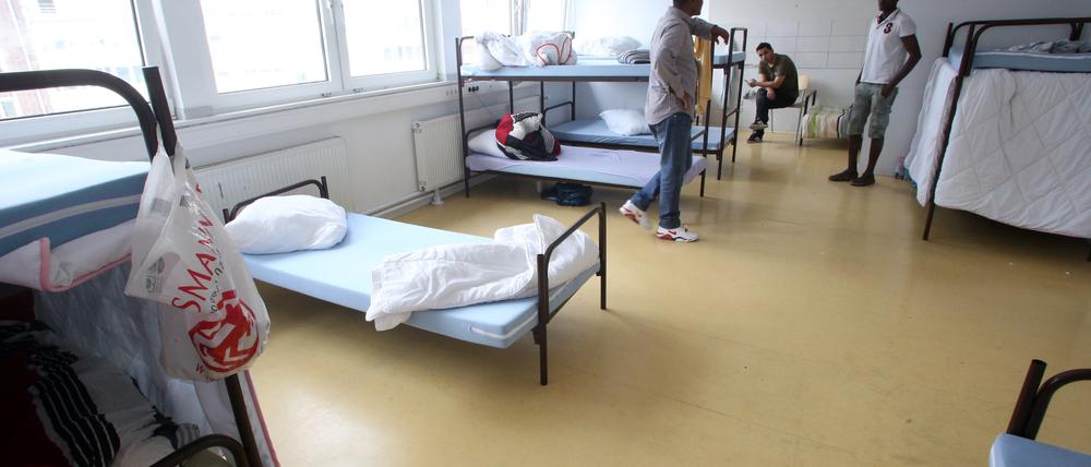 Flüchtlingsunterkunft in Essen.