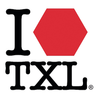I love TXL - das Logo von Ingo Morgenroth ist an das I-love-NY-Logo angelehnt.