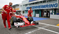 Nico Hülkenberg (links) und Sebastian Vettel verfolgen sehr verschiedene Ziele in Hockenheim.