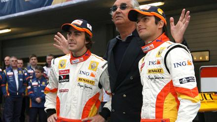 Formel 1 - Renault Alonso, Briatore und Piquet