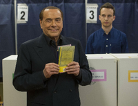 Wieder dabei: Silvio Berlusconi kann nicht gewählt werden - aber seine Partei.