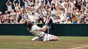 Szene aus dem Wimbledon-Finale 1980 in „Borg/McEnroe“
