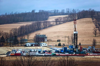 Eine Fracking-Anlage in Waynesburg, Pennsylvania.