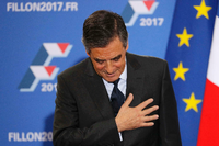 Bewegt, dankbar, sich der Aufgabe bewusst? Francois Fillon nach dem Vorwahlsieg.