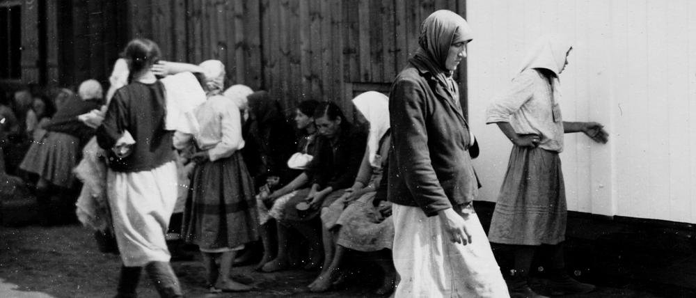 In Arbeitslagern der Nazis mussten Zwangsarbeiter unter brutalen Bedingungen leben. 