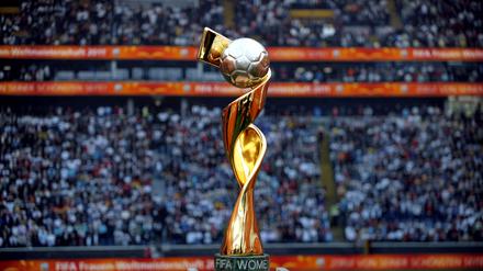 Der Preis für alle Mühen. Der Weltmeisterpokal der Fußball-WM. 