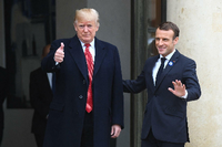 Emmanuel Macron und US-Präsident Donald Trump.