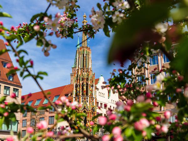 In Nürnberg ist der Frühling an jeder Ecke deutlich zu erkennen. 
