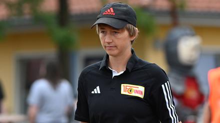 Union-Trainerin Ailien Poese vor dem Topspiel gegen Viktoria Berlin. 
