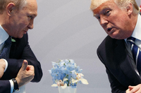Wo hätten sie sich sonst treffen sollen? US-Präsident Donald Trump (rechts) und der russische Präsident Wladimir Putin beim G 20.