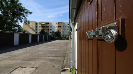 Ein typischer DDR-Garagenkomplex im Wohngebiet „Am Stern“.