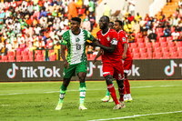 Unions Stürmer Taiwo Awoniyi (links) ist mit Nigeria aus dem Afrika-Cup ausgeschieden.