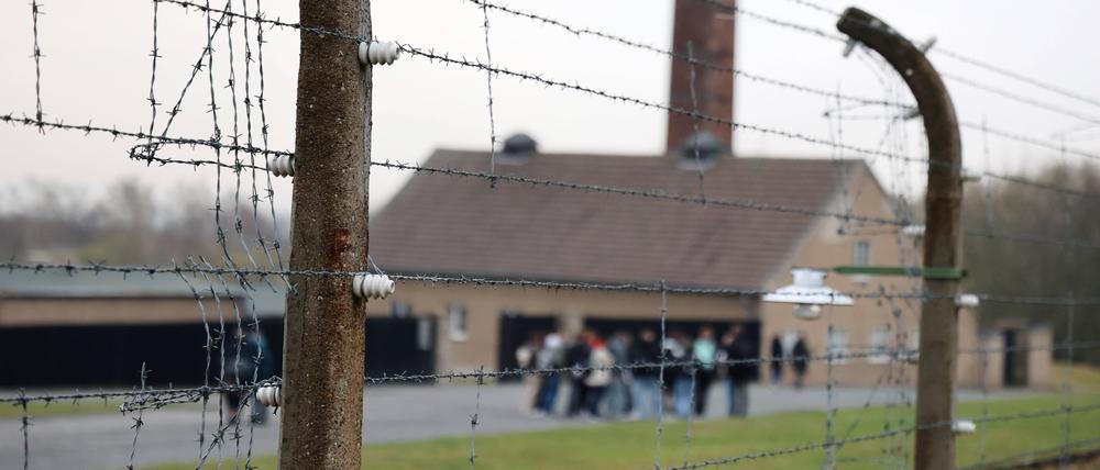 Stacheldraht an der Gedenkstaette Buchenwald