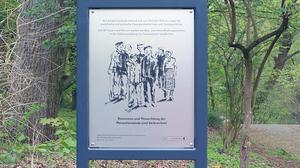 Gedenktafel für Zwangsarbeiter in Berlin-Britz.